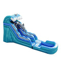 Slide Blower Inflatable Pool Slide JumpOrange for Commercial with Dolphins and with Water Kids Adults Grade Outdoor