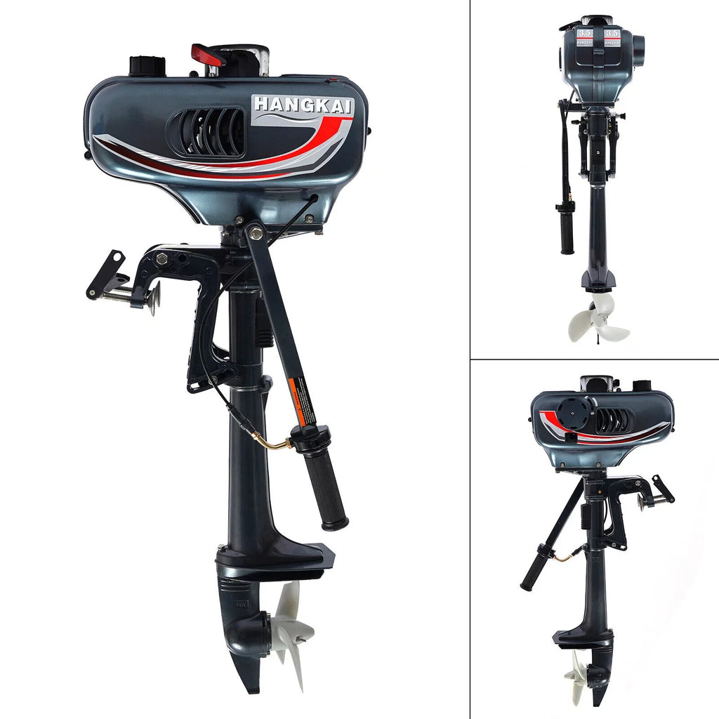 H Outboard 3.5HP / 2-Stroke System 10 Fishing Km Petrol Boat Motor CDI Engine