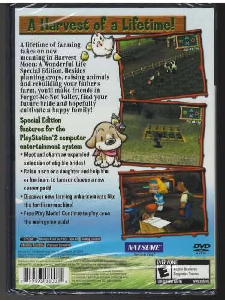Harvest (Brand Sealed A Version Factory Wonderful New Life Moon: PS2 US