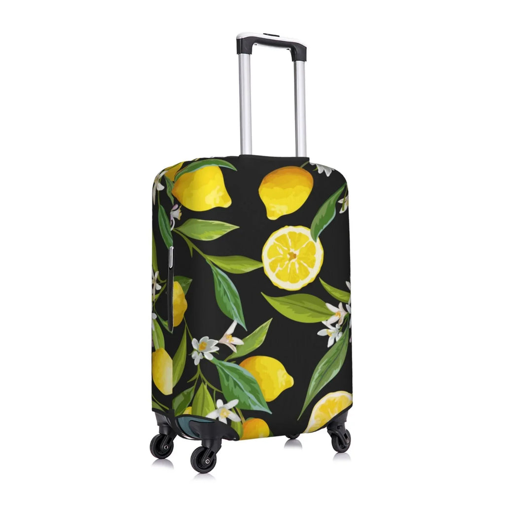 Stretch Adobk Covers Cover, And Lemon Flowers Cover, Leaves Washable For Men, Accessories-Small For Travel Fruits Suitcase Suitcase Luggage Women Luggage Protector Suitcase