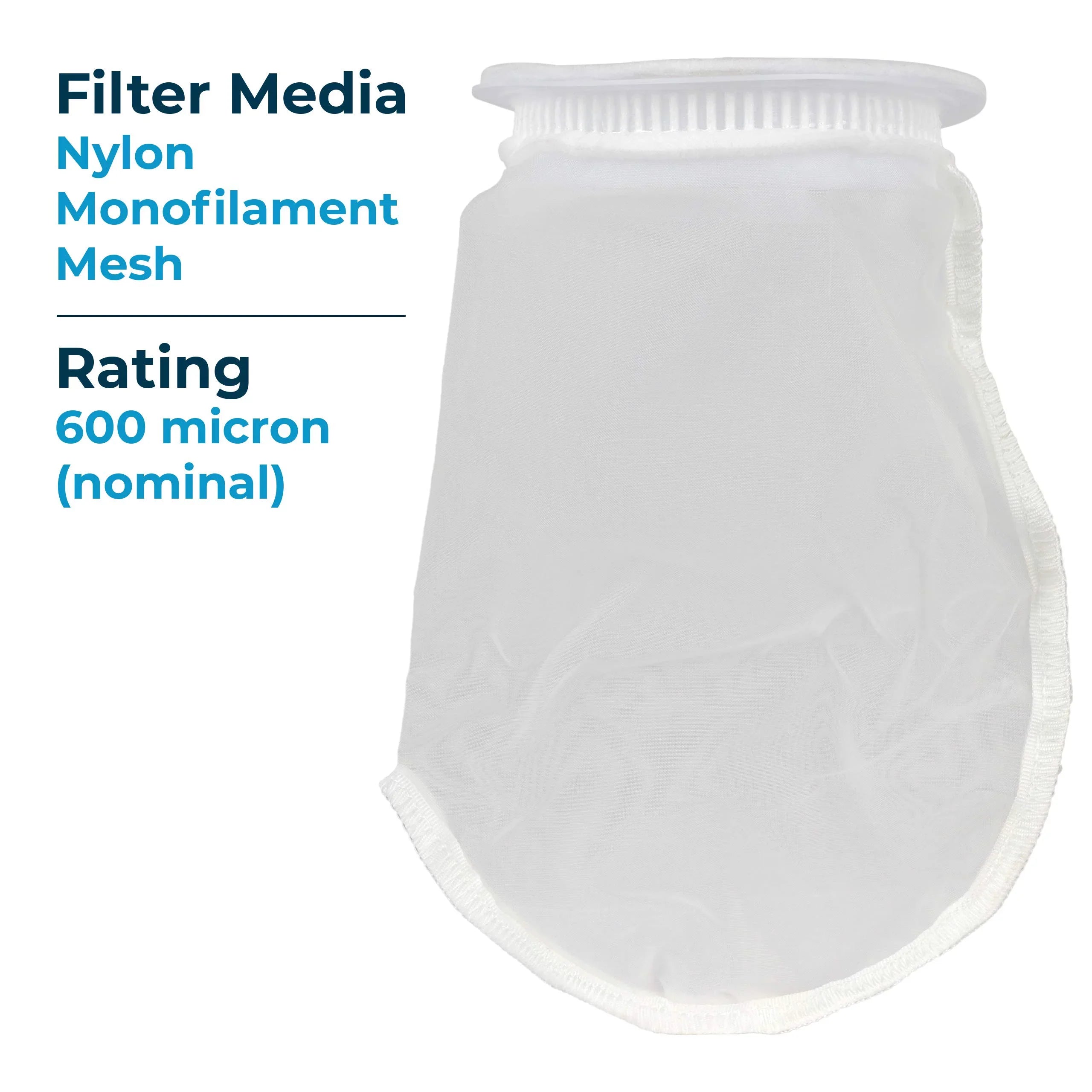 SP-BN-410-600 SpiroPure Woven of (Case Mesh Liquid BN-410-600 Micron 40) (10”) Monofilament 600 Filter 255015-03 Nylon Bag #3