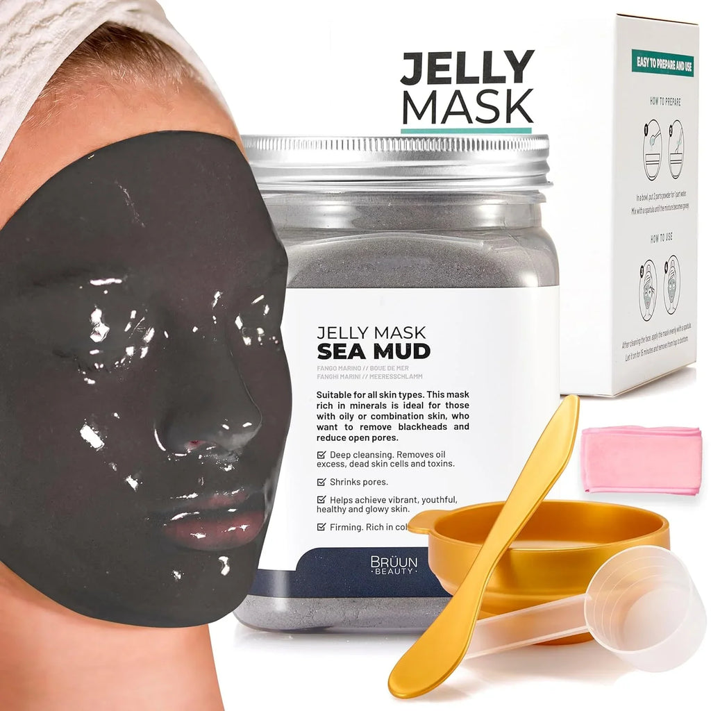 | Rubber Mask Spa 23 Peel-Off Sea Moisturizing Skin Jelly Mask fl oz Face Mask Set Care Jar Care Gel Mud BRÜUN Jar