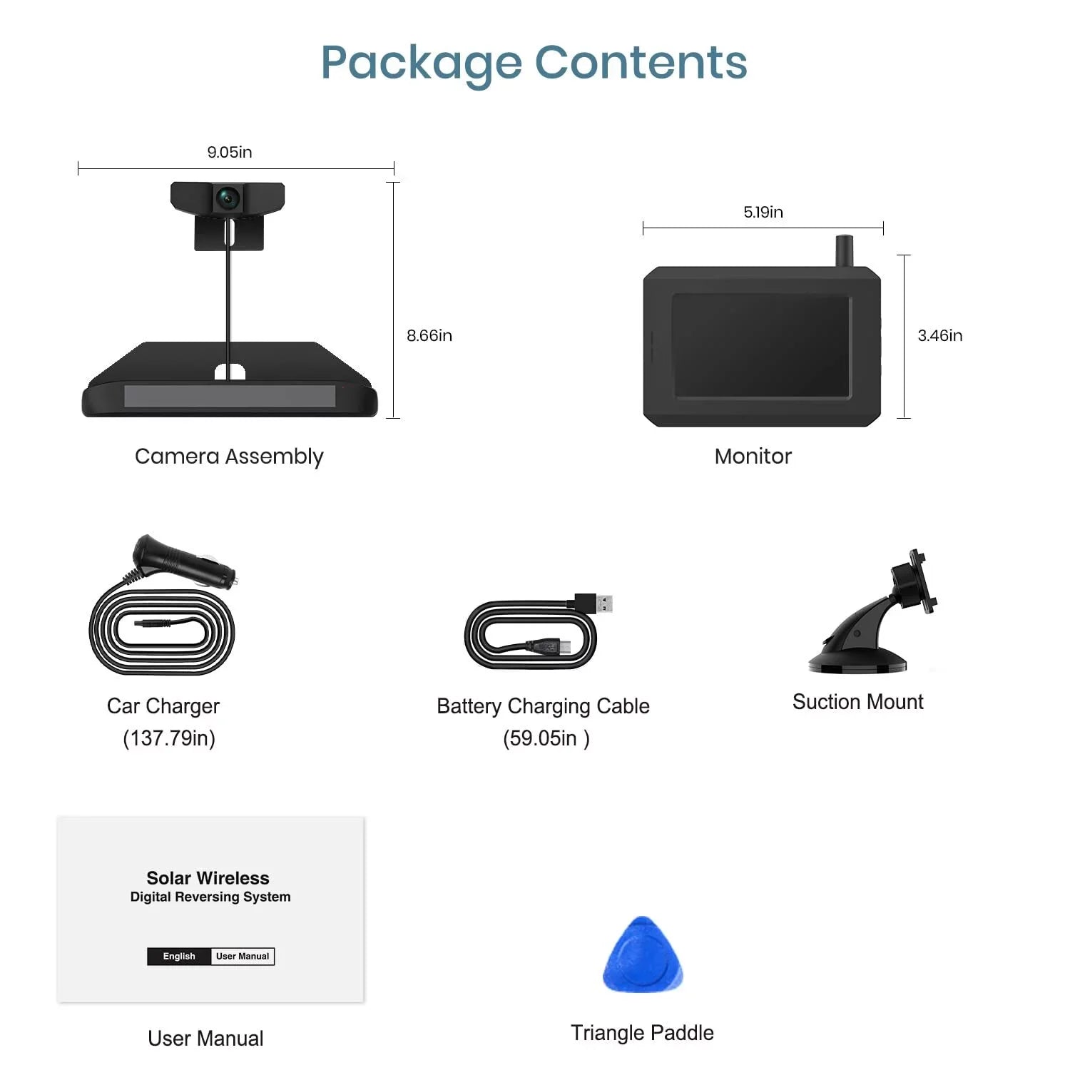 Hitch Backup Digital Back Trailer,Pickup,Van Observation Camera Camera for View Camera Trucks, Up fit System for Reverse Wireless Trailer Wireless Solar Highway Rear