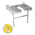 vU-shaped W Series Seat Inc v 4000 Padded Shower ARC Gray - 27.75 Inch Wide