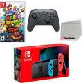 Red & Mario Extra + Super Cloth Wireless with Neon Nintendo Screen World Fury Controller, Cleaning Blue Bowser’s 3D and Switch Console