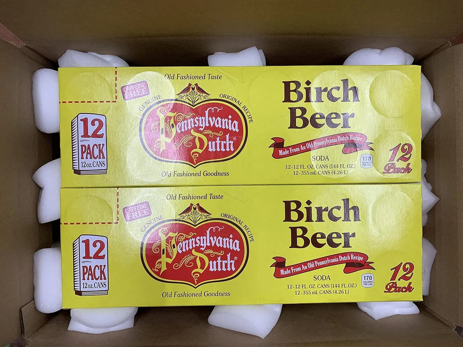 Of With Beer, Oz. Amishtastes 12 High-Density Protected 24) Birch (Case Foam, Dutch PA