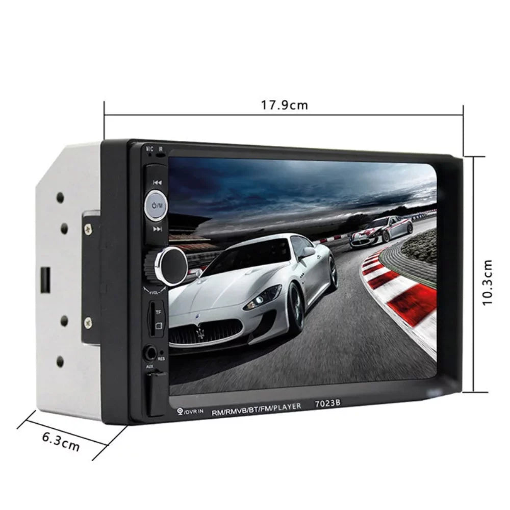 Backup Car Stereo and with Player Compatible Radios Tukinala MP5 Carplay Link 7 Mirror Car Touch Double Inch Apple Bluetooth, with Stereo Auto, Camera, Android Screen Din Input, Car with A/V