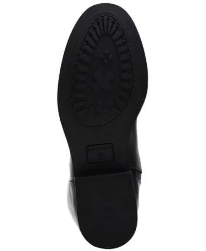 SUN Resistant Black Gore Allicce 7.5 Cushioned Shoes Heel Slip Dress STONE Round Stretch M Block Zip-Up Boots Womens Toe