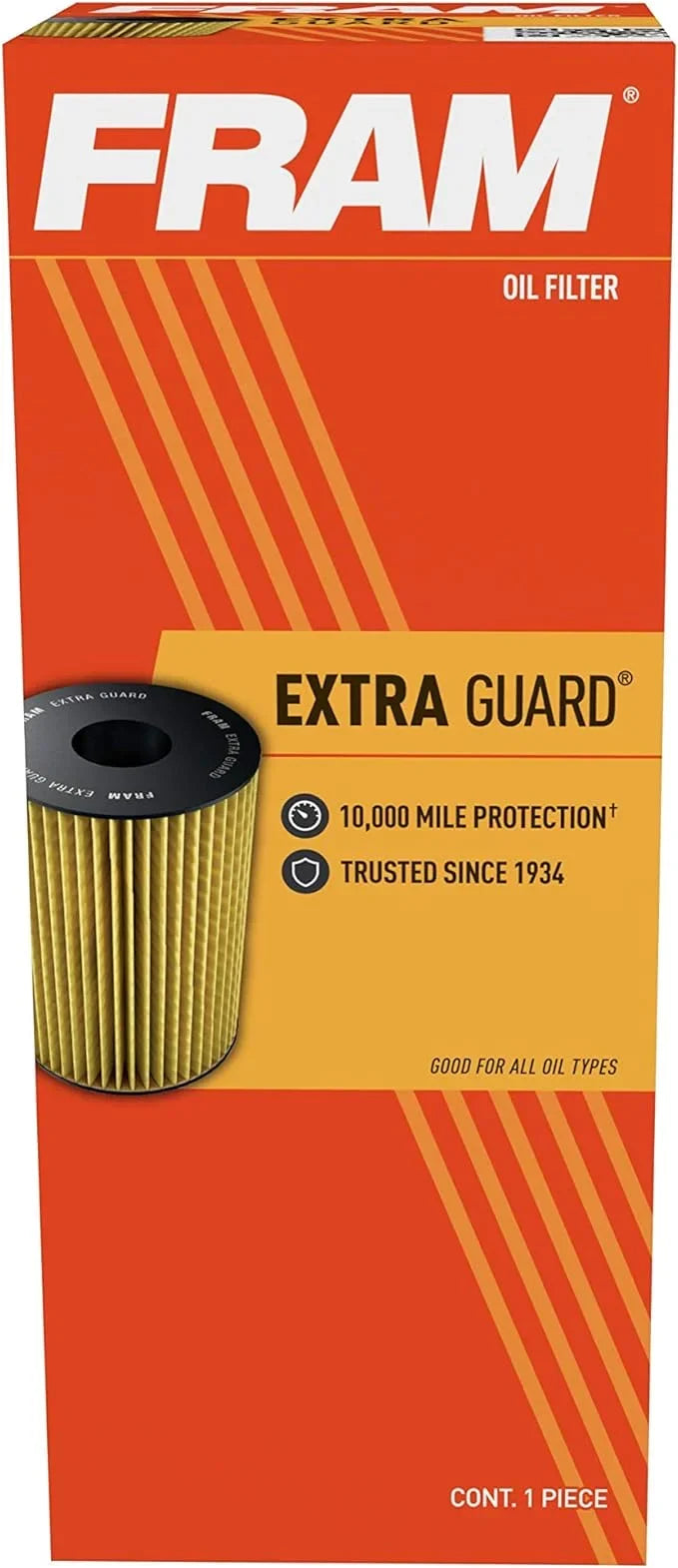 Guard Interval Mile 10K Oil Fram CH11038, Filter Change Cartridge Extra