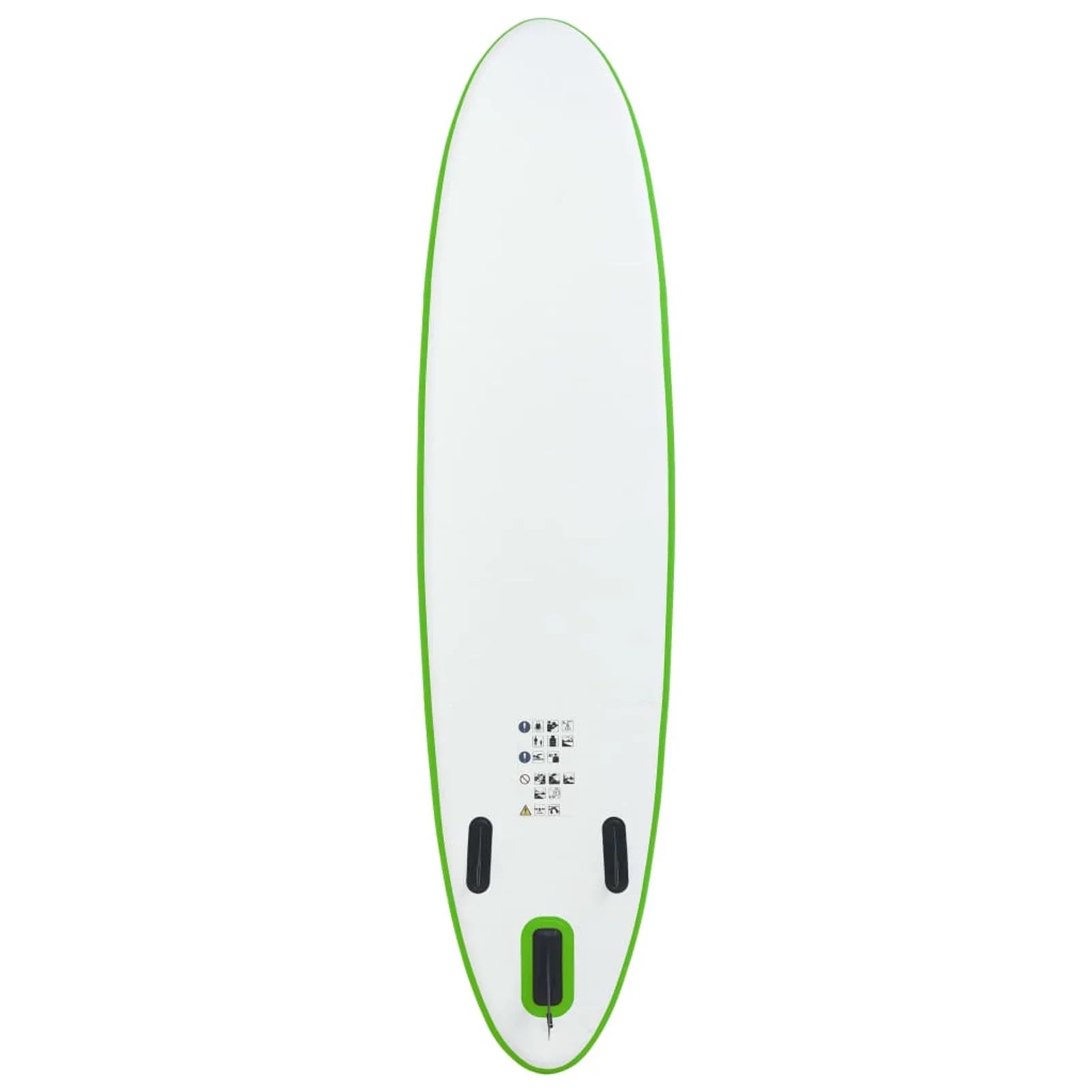 Green Inflatable and Walmeck White Paddleboard Set