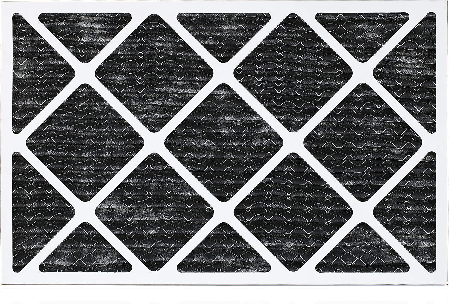 17x25x1 AC HVAC with Carbon Activated (4-Pack) 8 Filters Air Eliminator Odor Pleated Furnace Filterbuy MERV
