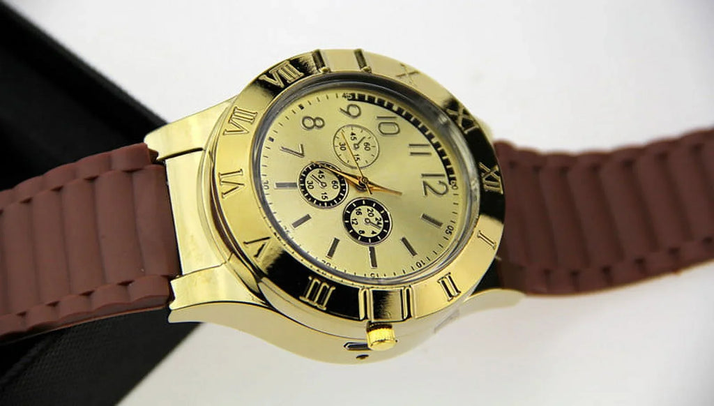 Flameless Strap Watch USB Watch USB Lighter Windproof Outdoor Men's Gift Rubber Rechargeable