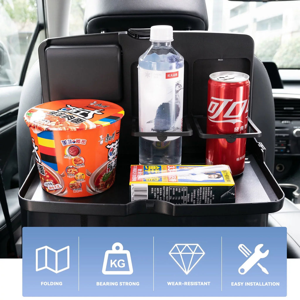 Seat Yiyasu Table Seat Desk Dining Folding Back Holder Drink Rear 2x Food Travel Car Tray