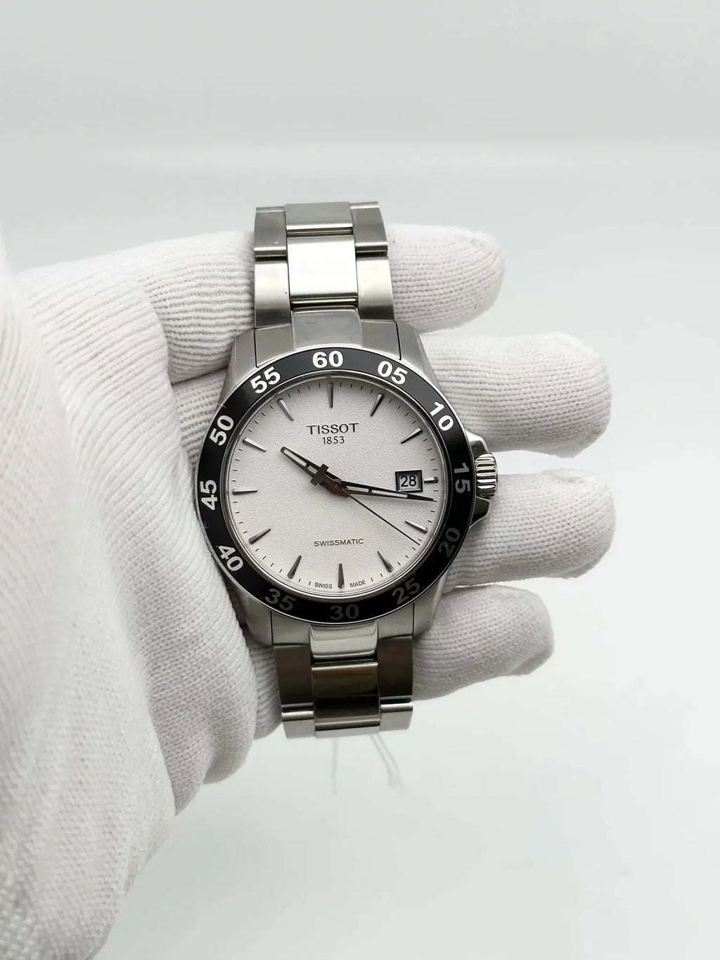 T106.407.11.031.00 Swissmatic Dial Tissot V8 Watch Steel Automatic Men Silver