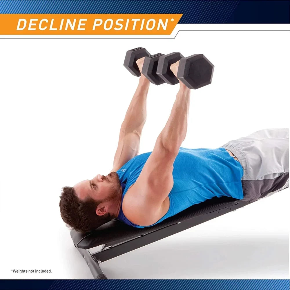 Incline, Deco Bottle Bench Sport Upright, Cooling Utility for Marcy Exercise SB-261W with and Essentials Ounce Bundle and Decline, Flat 27 Workout Water Towel