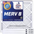 x HVAC King 38.5 MADE IN | .75" 55 Actual | Air x A/C 38.5x55x1 | | Filter Size: 4-PACK Pleated Filters USA Furnace 8 MERV Filter
