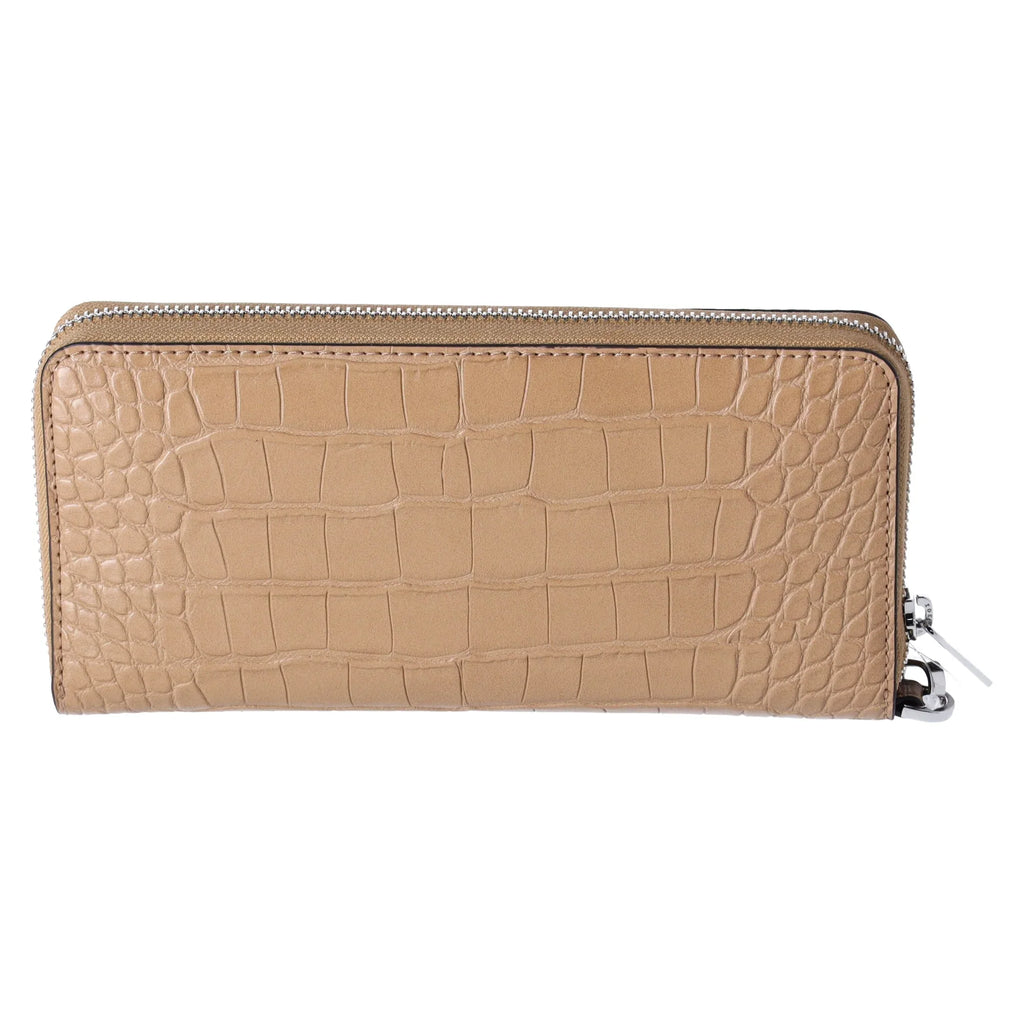Camel Continental Large Michael Wallet Embossed Jet Kors Croc Travel Set