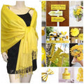 Shawl Bridesmaid Scarf Set Shawl, Wrap, Shawl, Bridal Yellow 10 Wedding Pashmina of
