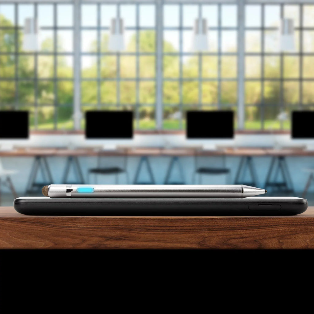 Convertible Active - Tip Stylus Electronic (11.6") Fine Silver with C330 Pen, Stylus Ultra Lenovo 2-in-1 Stylus] [AccuPoint Chromebook Metallic BoxWave