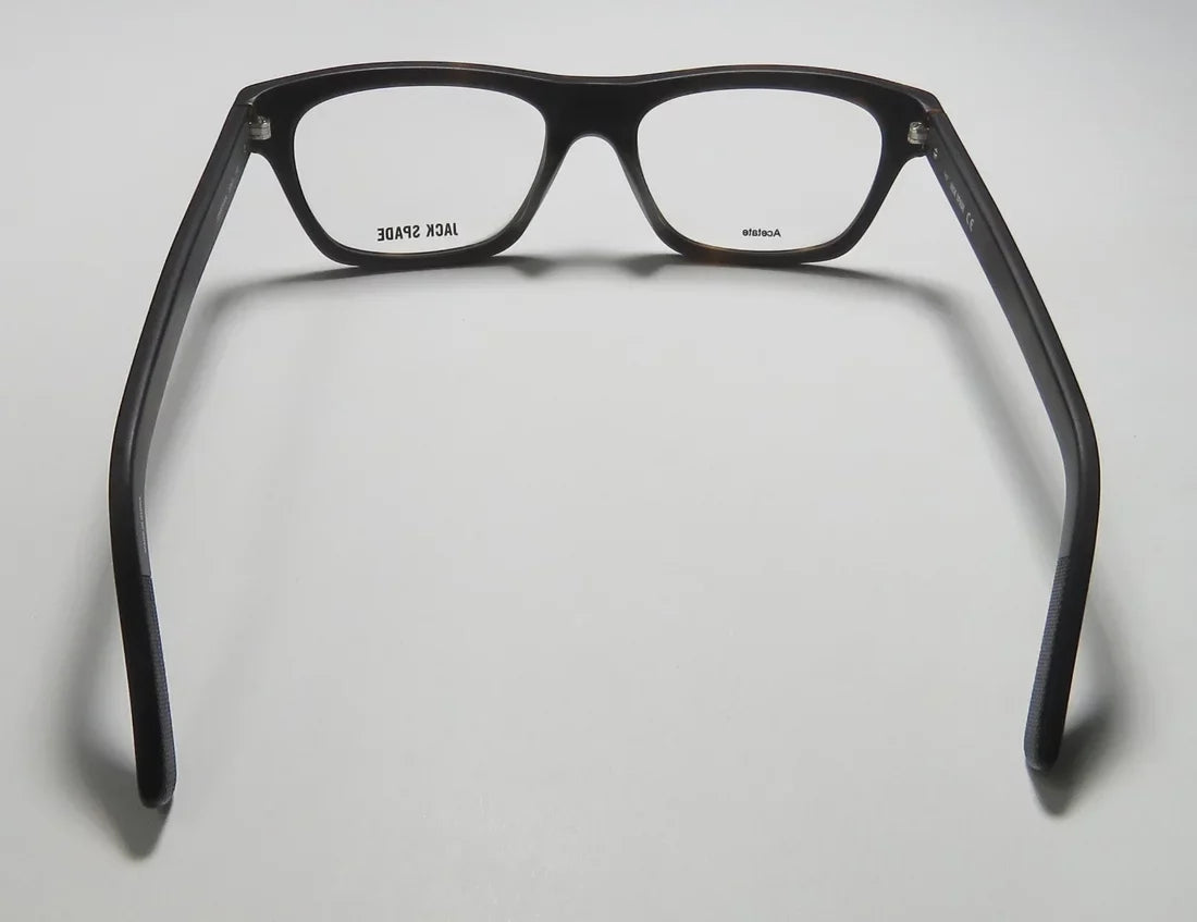 LENSES SPADE JACK FULL-RIM CLASSIC DESIGNER NEW MATTE DESIGN TORTOISE FRAME 53-18-140 COLLECTIBLE DEMO JONATHAN MENS/WOMENS UNISEX EYEGLASSES/EYEWEAR