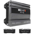 FORMULA Amplifier 200 Watt Amplifier Car Audio MB 2 Bundle Channel Quart FA1-200.2