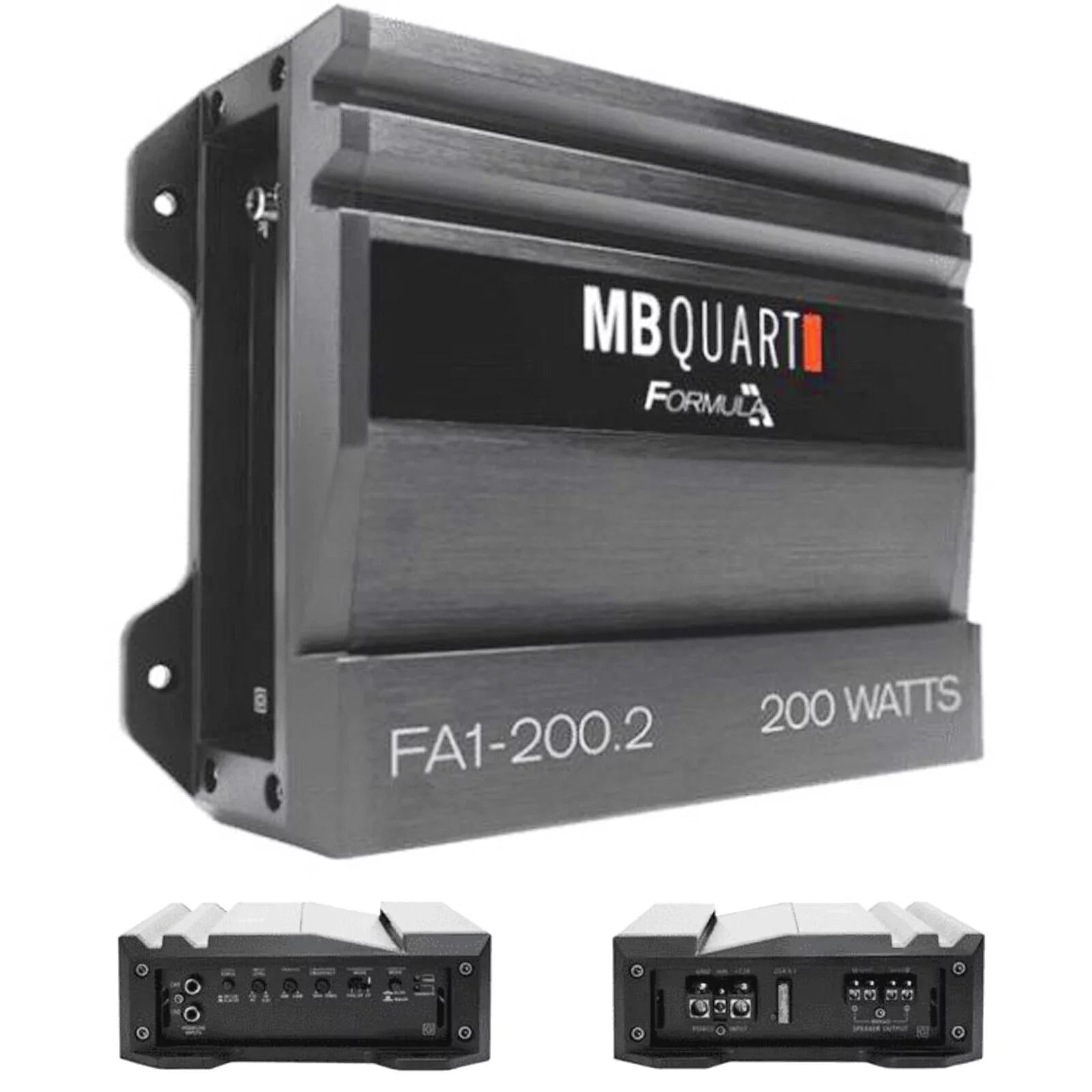 FORMULA Amplifier 200 Watt Amplifier Car Audio MB 2 Bundle Channel Quart FA1-200.2