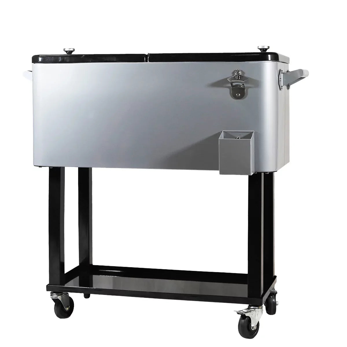 Outdoor Bar Chest Home for 80 Grey Patio Quart Ice Cooler Qt Aesthetics Rolling Beverage