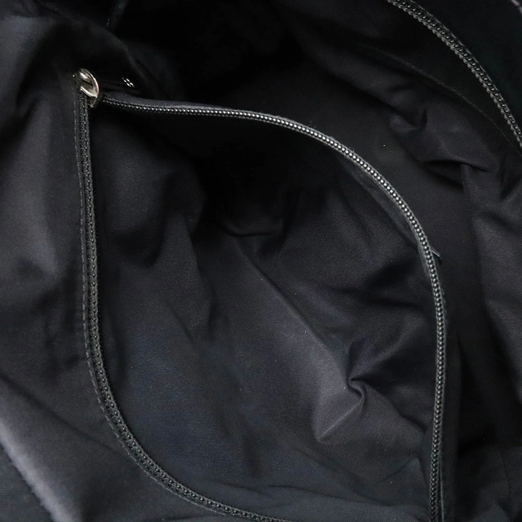 Bag Biarritz Tote Canvas (Good) CHANEL Coated Leather Paris Pre-Owned A34208 PM Shoulder Black