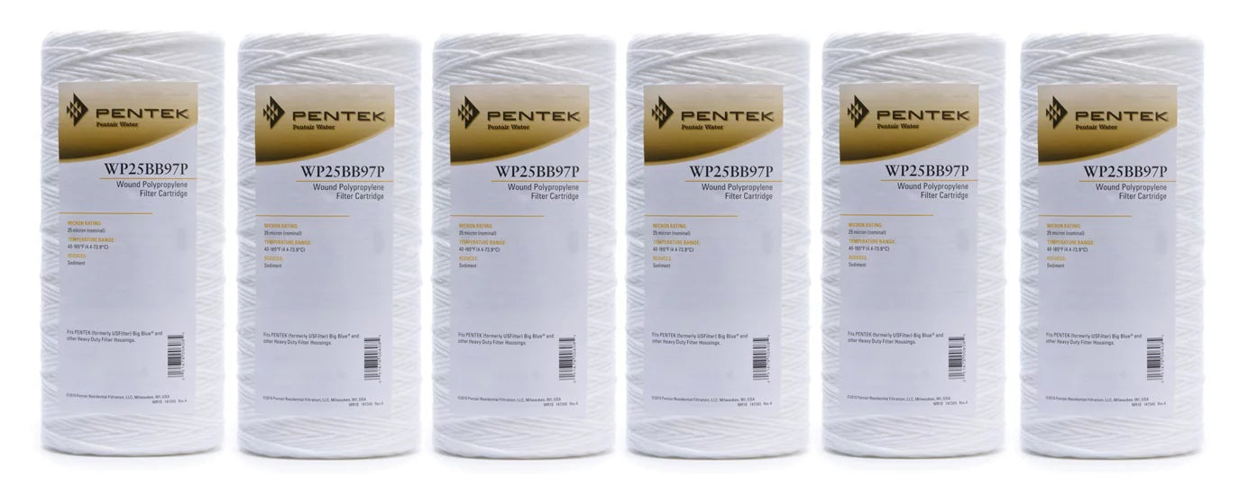 Pentek Water (6-Pack) WP25BB97P Filters String-Wound