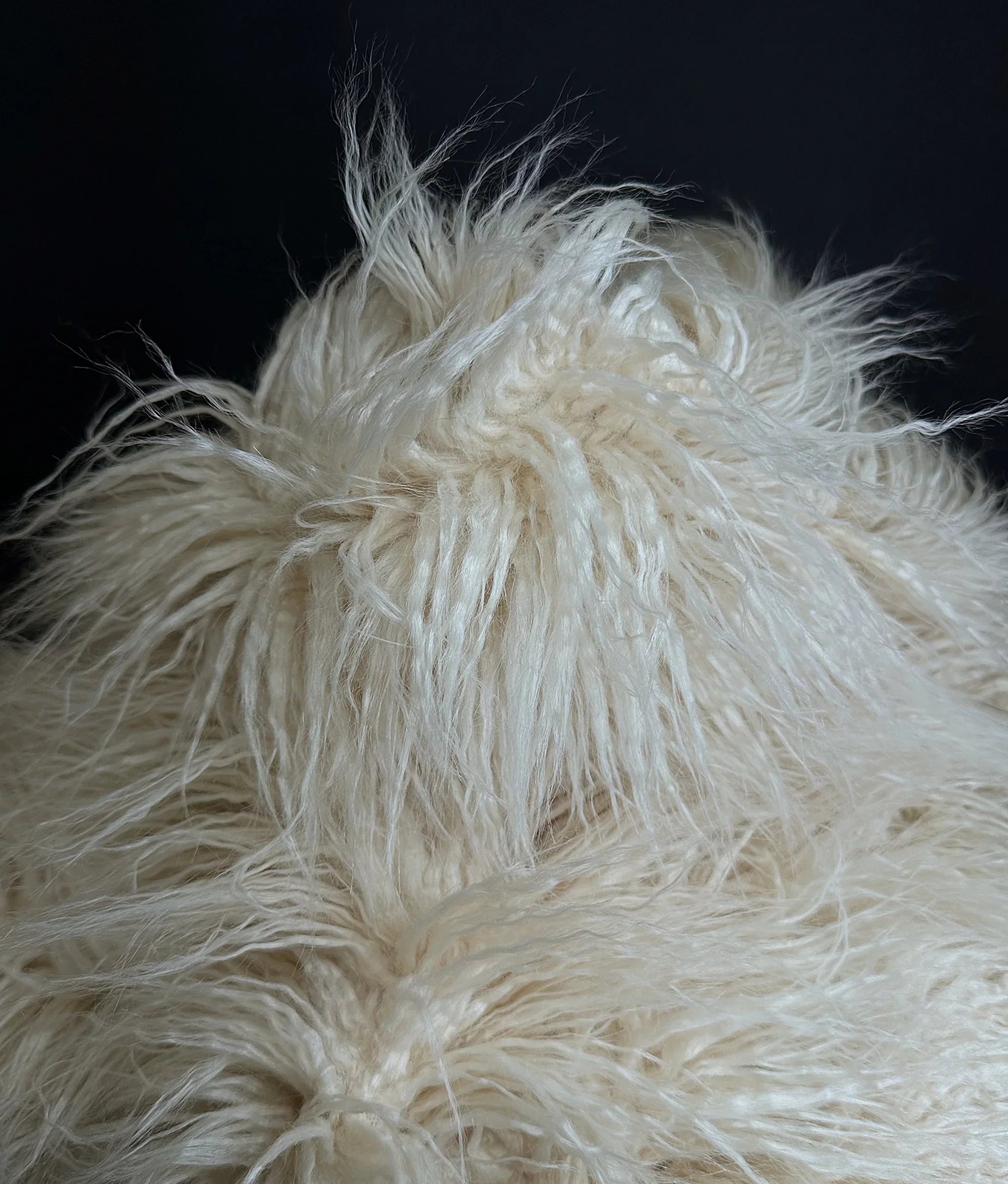 2.3oz Craft, Sold Yak Pile Faux Per Continuous Fake (Latte Japanese Cosplay Yarn LONG by 3.5" Cream) Fire Yard 58" / Retardant FUR Wide CURLY Sewing Yard