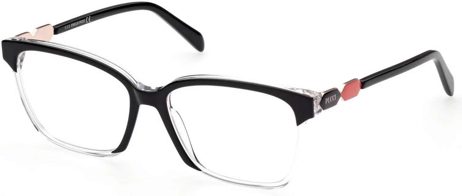 Pucci Emilio EP Black/Crystal 5185 / Eyeglasses 003 Black Shiny