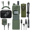 Talkie Battery Walkie AR-152 Programming Ham Radio Way 12000mAh Radio Long Powerful Extra Cable with Portable Two Tactical Range ABBREE Full 10W Kits