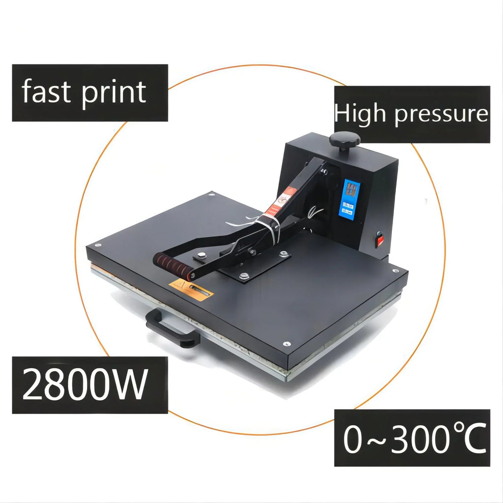 Pressure Adjustable 16" Time Digital Press Transfer T-shirt TEMP 0~250℃ Clamshell Heat Printer Sublimation Anqidi 24" Machine x