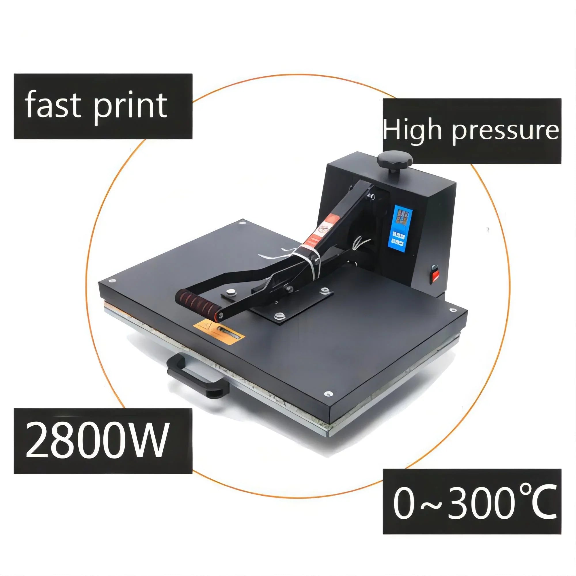 Pressure Adjustable 16" Time Digital Press Transfer T-shirt TEMP 0~250℃ Clamshell Heat Printer Sublimation Anqidi 24" Machine x