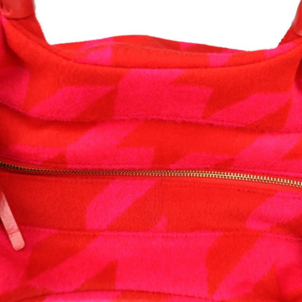 red Pre-Owned Spade handbag tote felt pink leather Kate bag spade (Good)