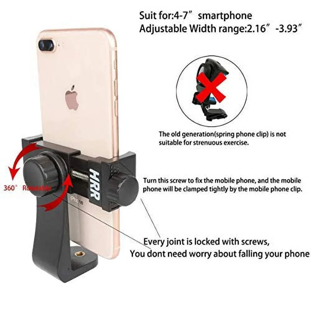 with Holder Phone Compatible Gopro Samsung for Chest Strap Clip Universal iPhone Akaso Mount,Harness Mobile Camera Action Strap etc Phone POV Cell
