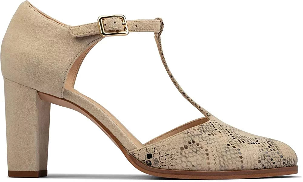 Women Snake Taupe Combi CLARKS 26156390 Women Adult 6.5