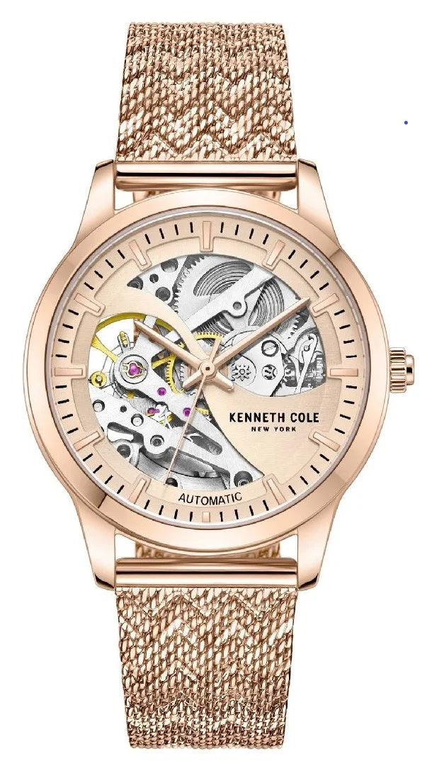 Steel Skeleton Watch Automatic Cole Women's Kenneth Stainless KCWLL2235702