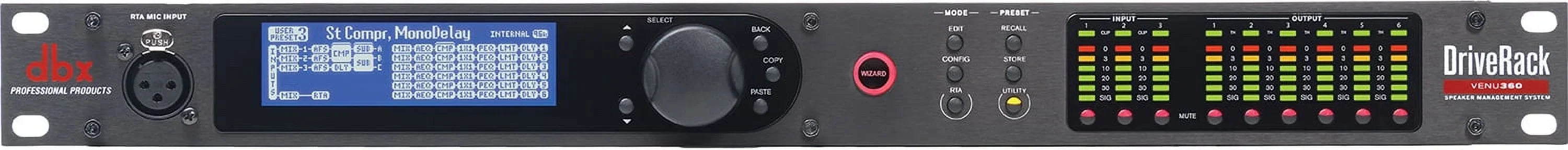 360 DriveRack VENUE360 3x6 Sound Processor VENU Speaker PA System+APP DBX
