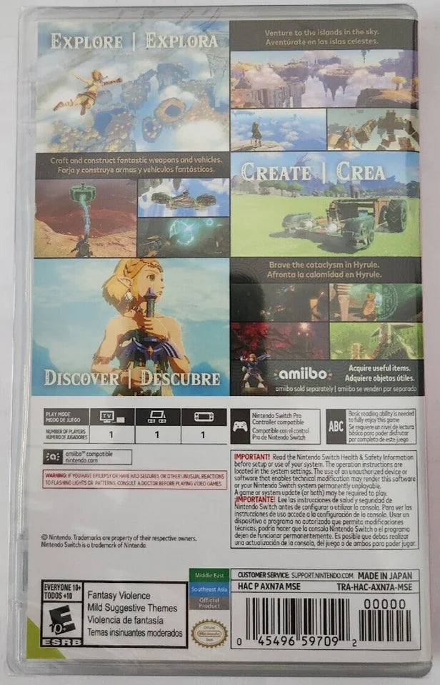Tears the & Wild Bundle The Zelda: Legend Breath of Kingdom Switch New of of the
