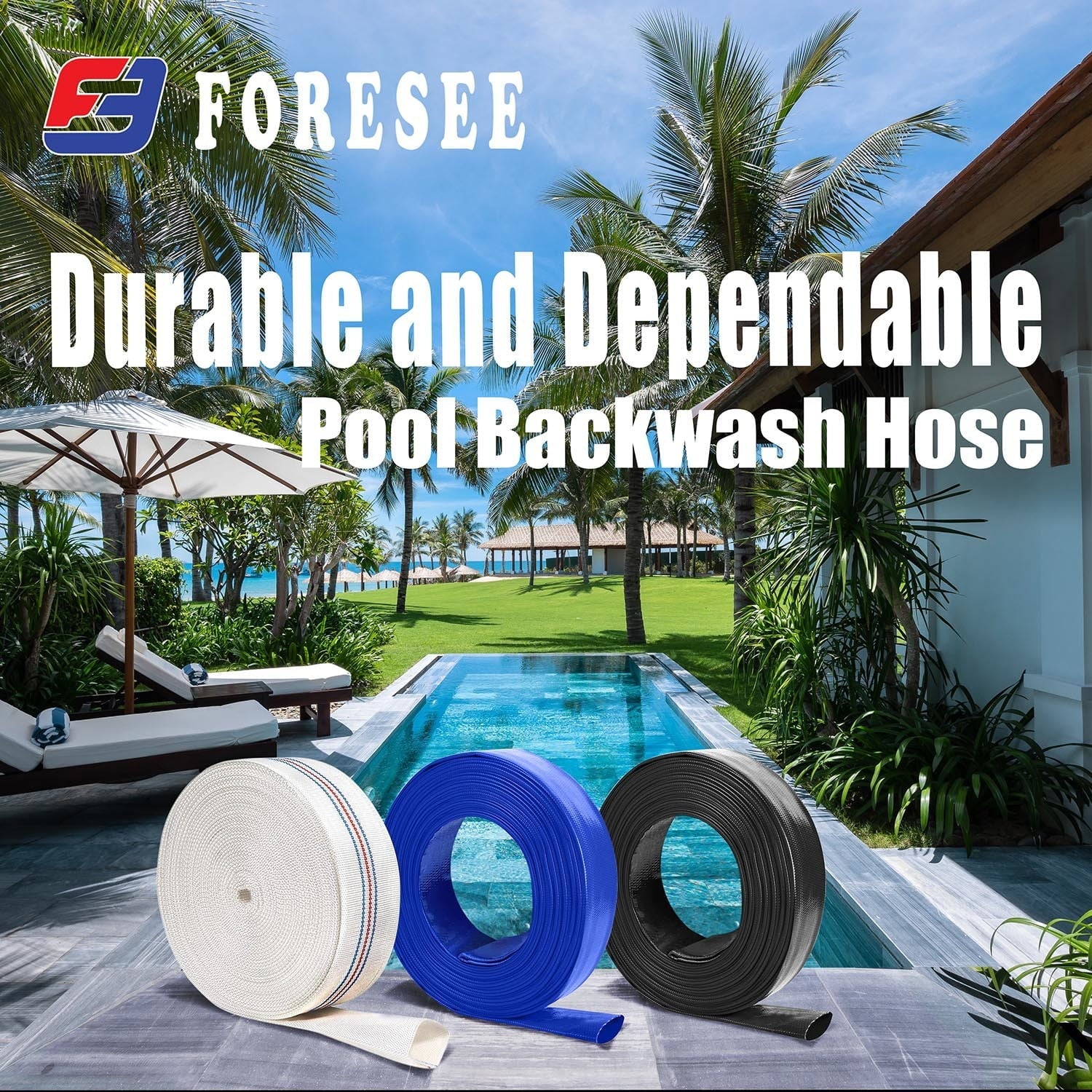 '- Backwash for industrial use PVC Pool commercial Ideal Hose and Lay-Flat