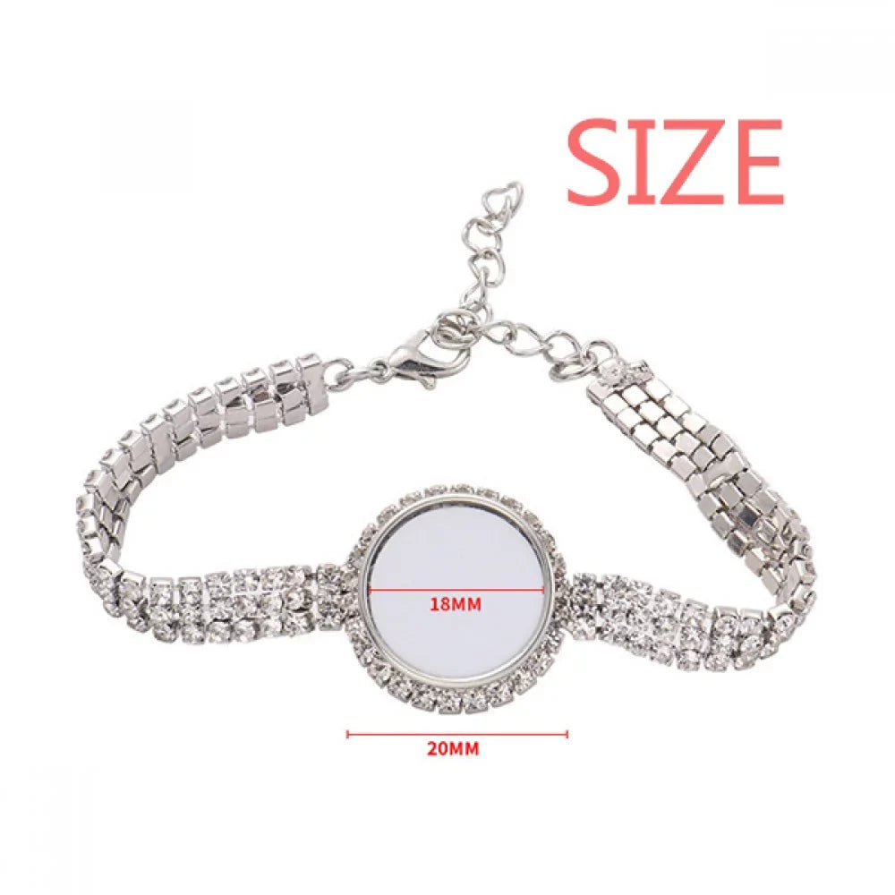 Pattern Chain Sweet Chocolatey Diamond Ice Anklet Bracelet Jewelry Cup Tennis