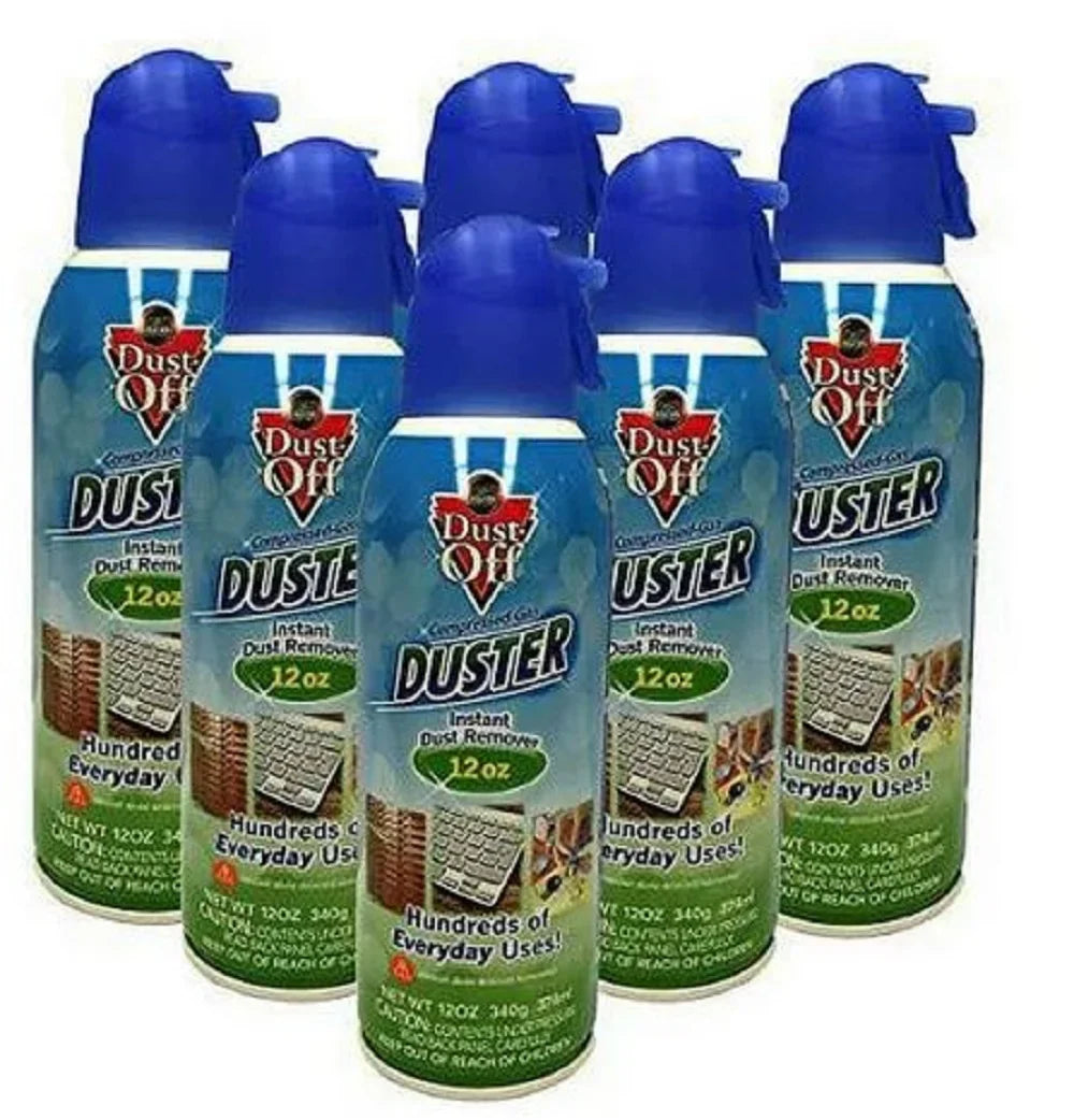 12 Duster, Gas Count 6 oz, Compressed Dust-Off