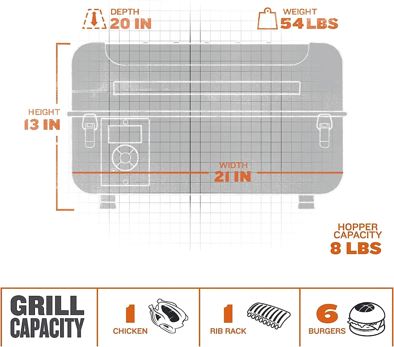 Smoker Wood Pellet Grills Portable Tabletop YANPO Ranger Grill and Electric