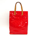 (Good) Handbag Pre-Owned Women's M91086 Rouge Reade Monogram Vuitton Louis Vernis MM