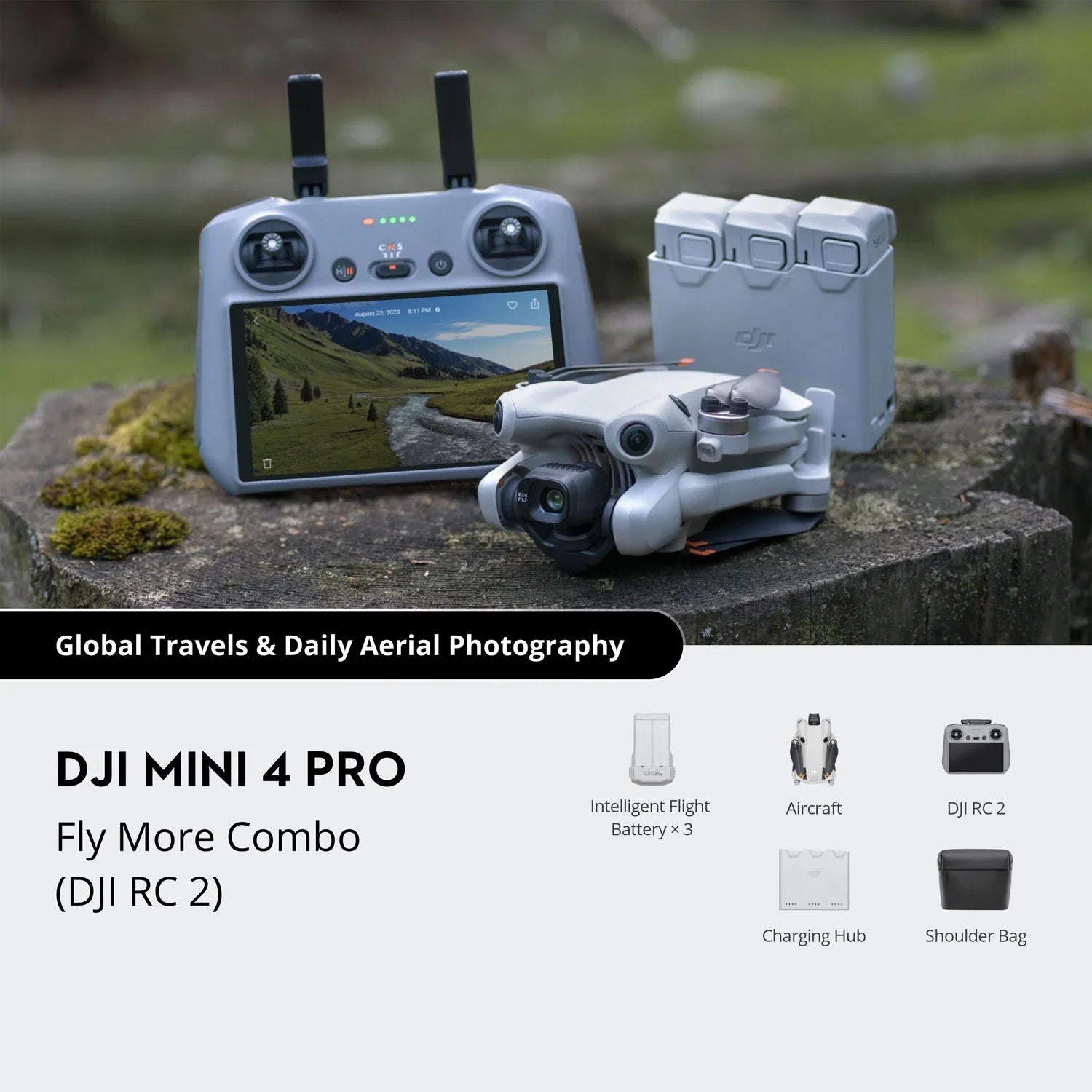 CP.MA.00000735.01 Fly Mini Kit HDR DJI Drone More 4 4K Combo RC Remote Pro 2 with