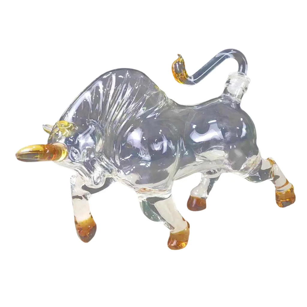 Glass Style for Vodka Bull 1500ml Decanter Novelty Shaped Brandy