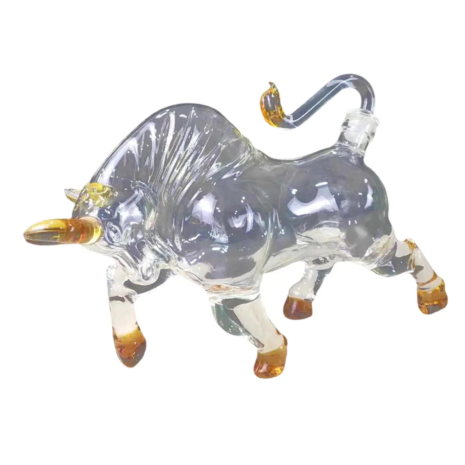 Glass Style for Vodka Bull 1500ml Decanter Novelty Shaped Brandy