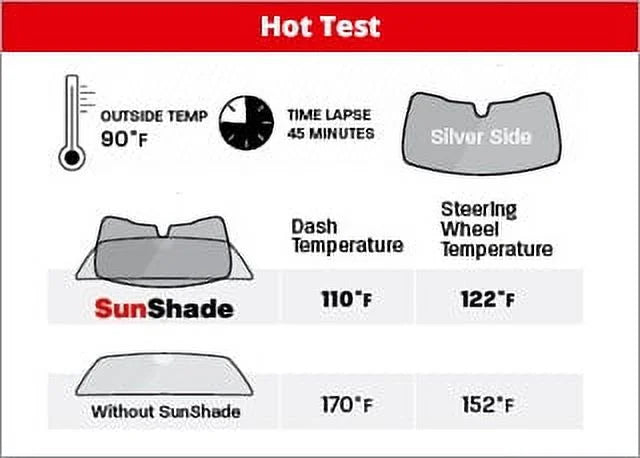 compatible Hyundai Sunshade Shade Santa - Front WeatherTech Window with Cruz Windshield 2022-2024