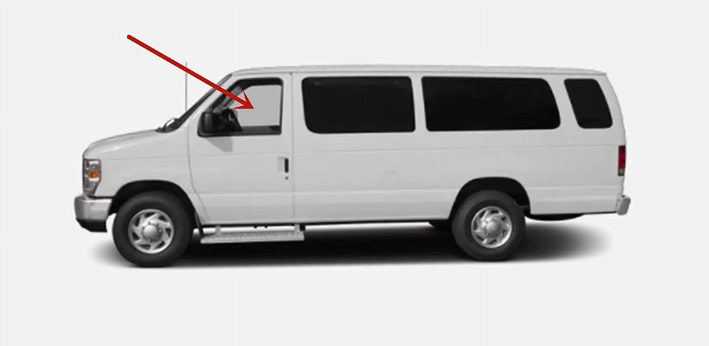 Glass Econoline Front Compatible Window Driver Ford Door Van Door 1992-2014 with Left Models Side